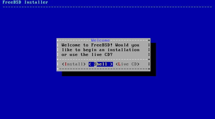 FreeBSD 9.1 Инсталлятор